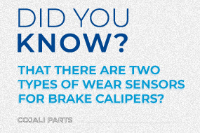 Sapevi che esistono due tipi di sensori di usura per pinze del freno?