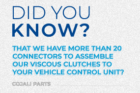 Sapevi che abbiamo più di 20 connettori per assemblare i nostri mozzi viscosi all'unità di controllo del tuo veicolo?
