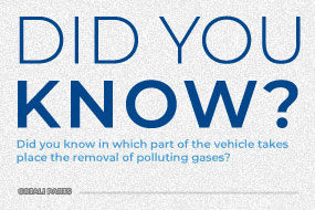 Sai in quale parte del veicolo si eliminano i gas inquinanti?